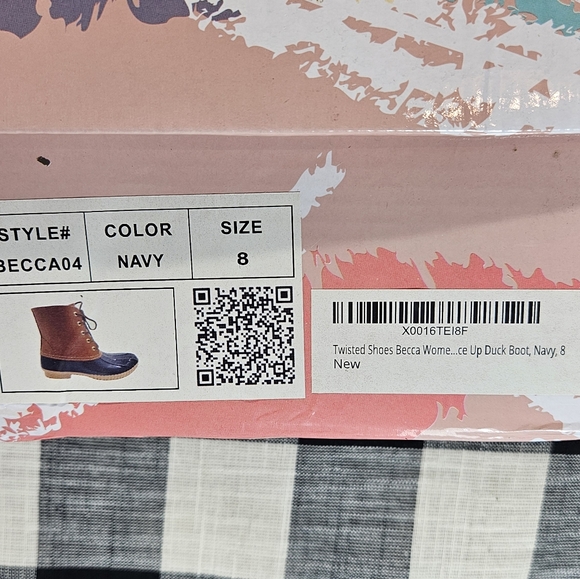 Twisted Shoes Becca 04 Lace-Up Duck Boots Navy - Picture 9 of 9